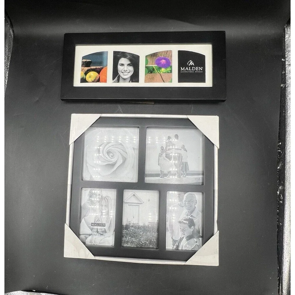 Malden Photo Frames, Black Matte – 2-Pack (1 New, 1 Pre-Loved)